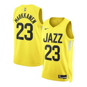 Lauri Markkanen Prime Utah Jazz Nike Unisex Swingman Jersey Association Edition Gold