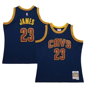 LeBron James Commémoratif Cleveland Cavaliers 2015/16 Hardwood Classics Swingman Jersey Navy