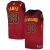 LeBron James Cleveland Cavaliers Nike Swingman Player Jersey Icon Edition Wine Commémoratif