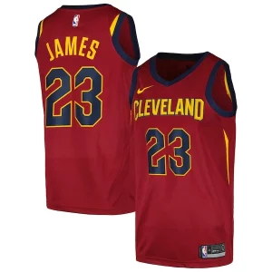 LeBron James Cleveland Cavaliers Nike Swingman Player Jersey Icon Edition Wine Commémoratif