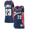 LeBron James Cleveland Cavaliers Women's Hardwood Classics Swingman Jersey Navy Authentique