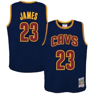 LeBron James Cleveland Cavaliers Youth 2008/09 Hardwood Classics Swingman Jersey Navy Prime