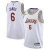 LeBron James Los Angeles Lakers Charming Nike Youth Performance Swingman Jersey Association Edition White