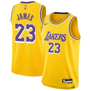 LeBron James Los Confortable Angeles Lakers Nike Youth Swingman Jersey Icon Edition Gold