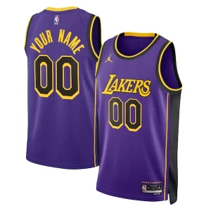 Los Angeles Lakers Jordan Brand Unisex 2022/23 Swingman Custom Jersey Statement Edition Purple Captivant