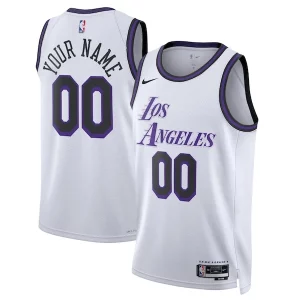 Los Angeles Lakers Nike Unisex 2022/23 Swingman Custom Admirable Jersey City Edition White