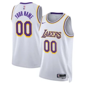 Los Angeles Lakers Nike Unisex Swingman Custom Jersey White Association Confortable Edition