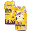 Los Angeles Lakers x Tats Cru Hardwood Moderne Classics Fashion Jersey Gold