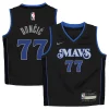 Luka Dončić Exquisite Dallas Mavericks Nike Preschool Swingman Replica Jersey City Edition Black