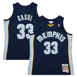 Marc Gasol Memphis Grizzlies 2008/09 Hardwood Classics Swingman Throwback Bold Jersey Navy