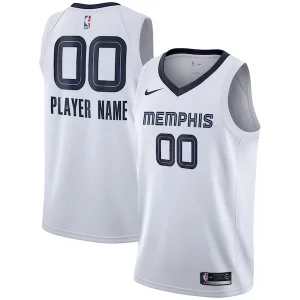 Memphis Grizzlies Collectible Nike 2020/21 Swingman Custom Jersey Association Edition White