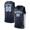 Memphis Grizzlies Nike Swingman Custom Jersey Luxueux Navy Icon Edition