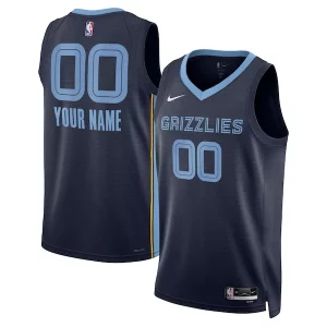 Memphis Grizzlies Nike Admirable Unisex Swingman Custom Jersey Navy Icon Edition