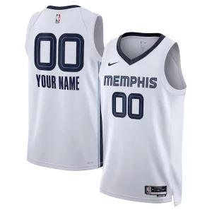 Memphis Grizzlies Nike Unisex Swingman Custom Dashing Jersey White Association Edition