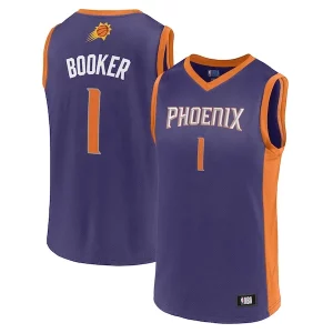 Men's Devin Booker Purple Phoenix Suns Player Luxueux Jersey