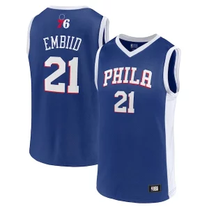 Men's Joel Embiid Royal Philadelphia 76ers Player Jersey Uniques