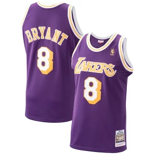 Men's Los Angeles Lakers Kobe Bryant Purple 1996/97 Hardwood Premium Classics Authentic Jersey/Gold/Royal