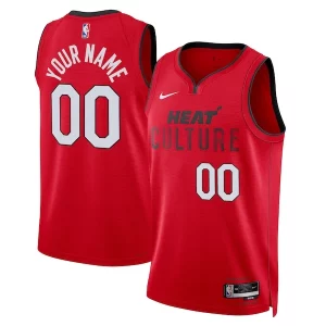 Miami Heat Nike Moderne Unisex 2024/25 Custom Swingman Jersey City Edition Red