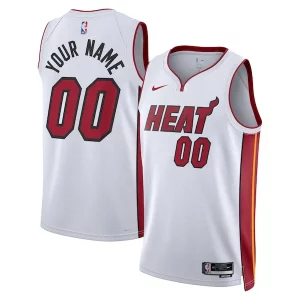 Miami Heat Nike Unisex Swingman Custom Jersey Unique White Association Edition