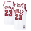 Michael Jordan Chicago Bulls 1997/98 Classique Hardwood Classics Authentic Jersey White/Black/Scarlet