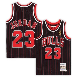 Michael Classique Jordan Chicago Bulls Preschool 1996/97 Hardwood Classics Authentic Jersey Black/Red/White