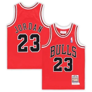 Michael Jordan Chicago Bulls Preschool 1997/98 Hardwood Classics Bold Authentic Jersey Red/Black/White