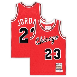 Michael Jordan Chicago Bulls Preschool Hardwood Classics 1984/85 Authentic Swingman Jersey Admirable Red