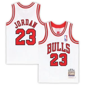 Michael Jordan Chicago Bulls Toddler 1997/98 Hardwood Classics Authentic Dashing Jersey White/Black/Red