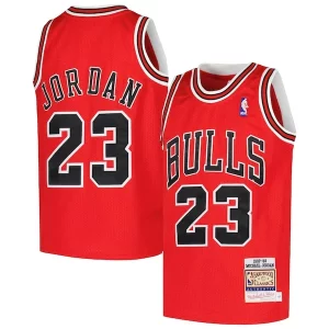 Michael Jordan Chicago Bulls Youth Hardwood Classics Magnifique 1997/98 Authentic Jersey Red