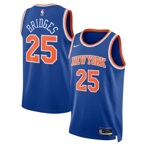 Mikal Bridges New York Knicks Nike Unisex 2024 Offseason Addition Nike Haut de gamme Swingman Jersey Blue