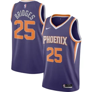 Mikal Vibrant Bridges Phoenix Suns Nike 2020/21 Swingman Player Jersey Icon Edition Purple