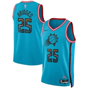 Mikal Bridges Magnifique Phoenix Suns Nike Unisex 2022/23 Swingman Jersey City Edition Turquoise