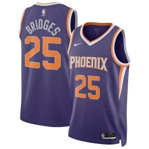 Mikal Bridges Phoenix Suns Nike Unisex Swingman Authentique Jersey Icon Edition Purple/White
