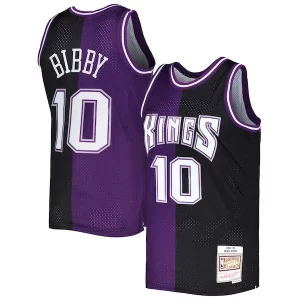 Mike Bibby Sacramento Kings Hardwood Bold Classics 2001/02 Split Swingman Jersey Purple/Black