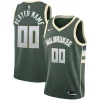Milwaukee Bucks Prime Nike Swingman Custom Jersey Green Icon Edition