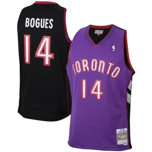 Muggsy Bogues Toronto Raptors 2001/02 Hardwood Classics Magnifique Swingman Jersey Purple
