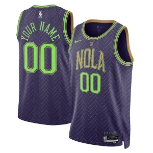 New Orleans Pelicans Nike Unisex 2024/25 Custom Unique Swingman Jersey City Edition Purple