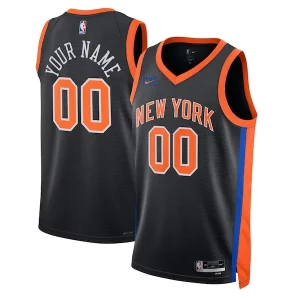 New York Knicks Nike Unisex 2022/23 Swingman Custom Jersey City Gracieux Edition Black