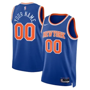 New York Knicks Nike Unisex Swingman Custom Gracieux Jersey Blue Icon Edition