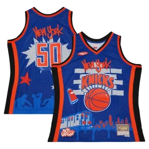 New York Knicks x Tats Cru Hardwood Classics Fashion Jersey Éclatant Blue