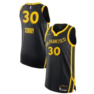 Nike Stephen Curry Golden State Warriors Authentic Jersey Dashing City Edition Black