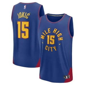 Nikola Jokic Denver Exclusif Nuggets Fast Break Replica Player Jersey Statement Edition Blue