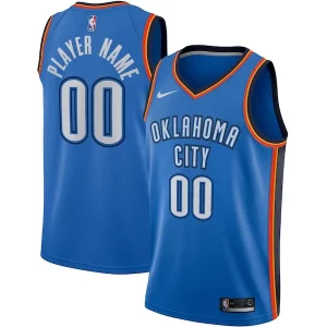 Oklahoma City Thunder Nike Sophistiqué Swingman Custom Jersey Blue Icon Edition