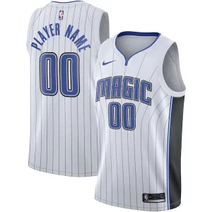 Orlando Magic Nike 2020/21 Exceptionnel Swingman Custom Jersey Association Edition White