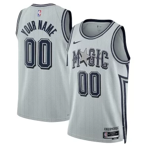 Orlando Magic Nike Unisex 2024/25 Custom Exclusif Swingman Jersey City Edition Silver