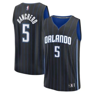 Paolo Banchero Orlando Magic Fast Break Replica Player Jersey Icon Commémoratif Edition Black