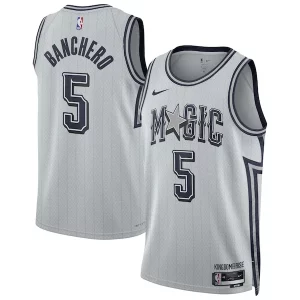 Paolo Banchero Orlando Magic Nike Unisex 2024/25 Swingman Player Premium Jersey City Edition Silver