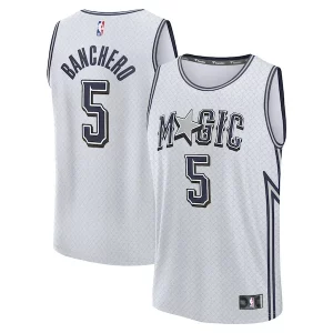 Paolo Banchero Orlando Magic Youth 2024/25 Fast Break Exceptionnel Player Jersey City Edition Silver