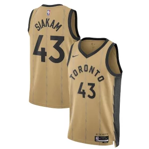 Pascal Siakam Toronto Raptors Nike Unisex 2023/24 Swingman Jersey Gold Confortable City Edition