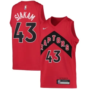 Pascal Siakam Toronto Raptors Nike Youth 2021/22 Diamond Swingman Jersey Icon Edition Personalisable Red
